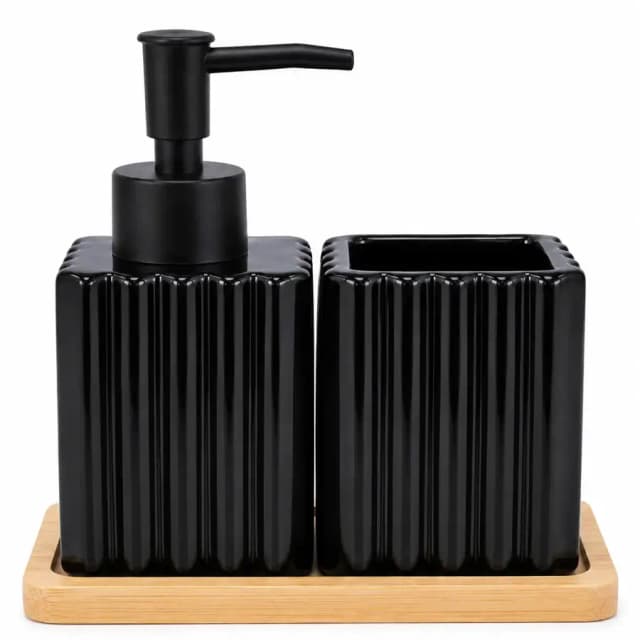 Aromatizator bilan sovun qutisi SENORITA HOME Lines Black 25-171