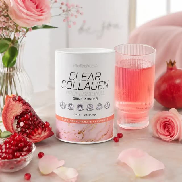 Kollagen kompleksi Clear Collagen Professional BioTechUSA (Rose Pomegranate) 350 g