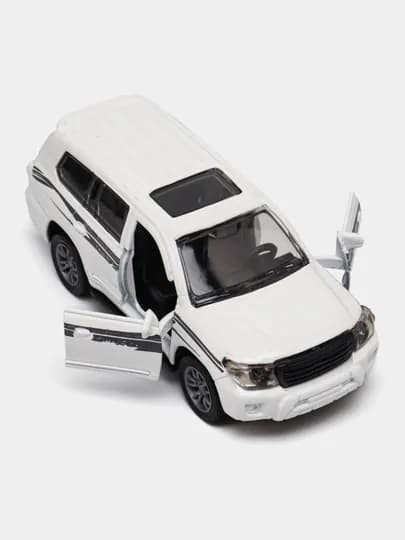 Металлическая игрушечная машина JEEP для детей – со звуком, светом и музыкой — KIDZY-JEEP01-БЕЛЫЙ
