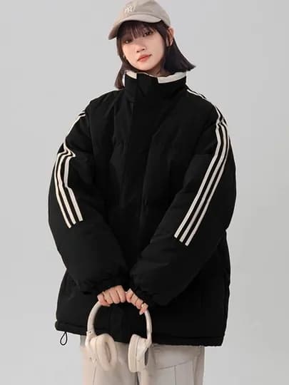Куртка зимняя унисекс, мужская и женская — STRWEAR-UKURTKA-ХРОМ-Freesize-USKL