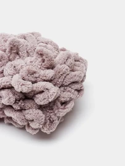 Пряжа Alize Puffy с большими петельками, однотонный — KARTOPU-ALPUFY2-СЕРЫЙ