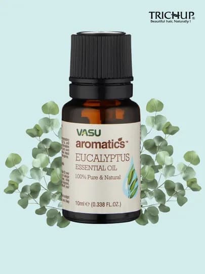 Эфирное масло Vasu Aromatics 10 мл, Tea Tree, Lavender, Lemon, Rose, Eucalyptus — TRICHUZ-11715-ГОЛУБ
