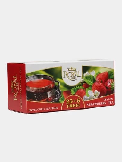 Чай Royal Life Strawberry Tea, 30 пакетиков — ROYALT-P0D6BA6