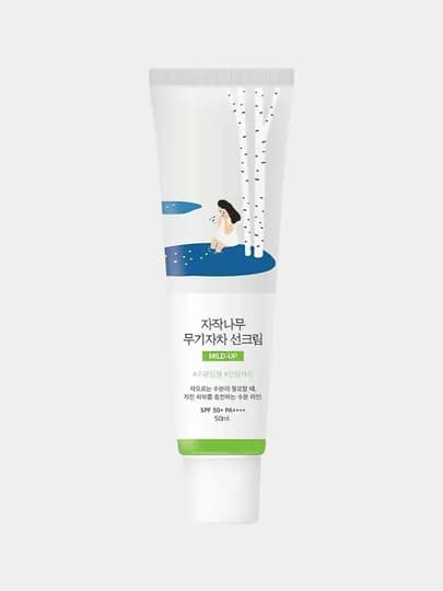 Солнцезащитный крем Round Lab Birch Juice Moisturizing SPF50 — KOREAOR-ROUNDLABSPF50-МЕНТОЛ