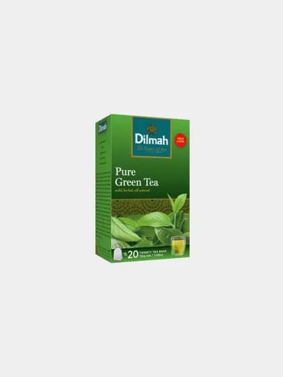 Чай зеленый Dilmah Pure Green Tea, 20 пакетиков, 30 г — FOODST-P00AF2D
