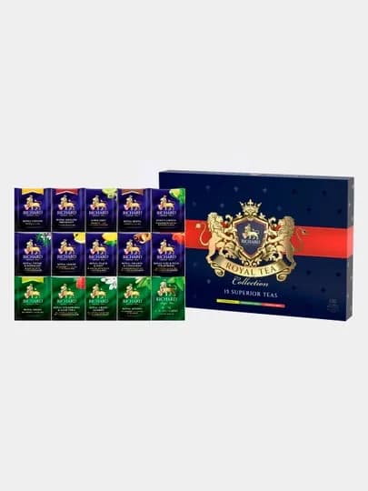 Чай Richard "Royal Tea Collection" ассорти, 120 шт, сашет, 224,8 г — DANIHA-DFCVM42