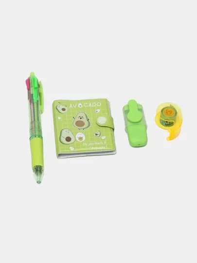 Канцелярский набор, детский набор для школы — HENDLNE-КАНЦННБ-ЛАЙМ