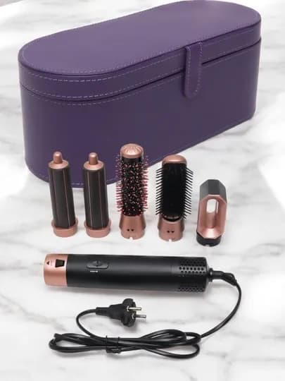 Фен-стайлер, Dyson, 5 в 1, для всех типов волос — LUXEUZB-DYSON-ПУРПУР