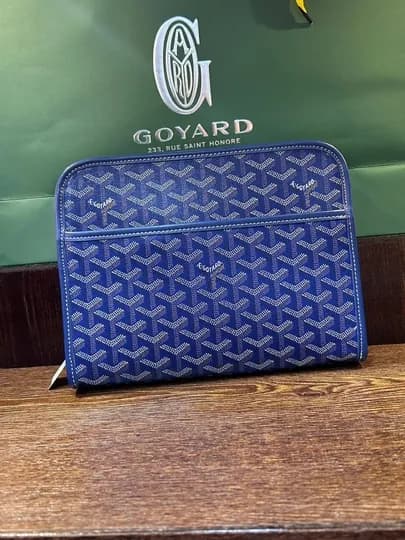 Премиальный мужской клатч, Стильный органайзер, Clutch Bag в современном дизайне — DEMARTI-KLATCHGOYA-ЛАЗУР