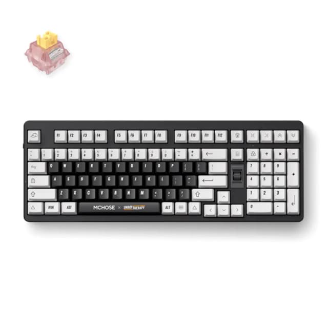 MCHOSE x Unbox Therapy UT98, Classic Therapy, Silent Peach V3 Switch, Hot-Swap