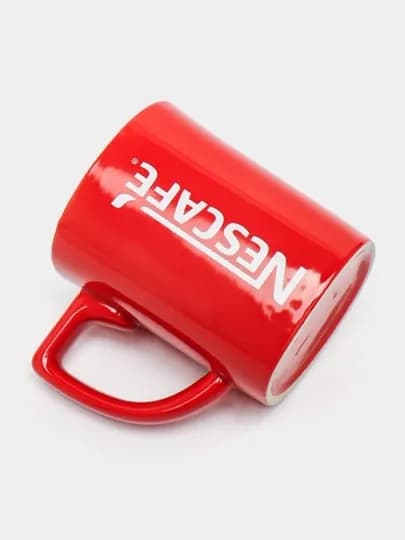 Керамическая кружка 280 мл, с логотипом NESCAFÉ, красная, для подарка — COFMOOD-NESCAFE-КРАСН