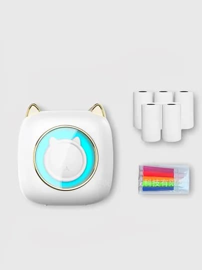Беспроводной мини термопринтер для телефона, для детей, с Bluetooth — HOMEPOI-ТПРИНТ-НГОЛУБ