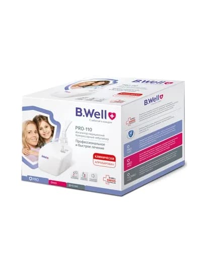 Ингалятор, небулайзер, компрессорный PRO-110 (B.Well) — BWELL-PRO110