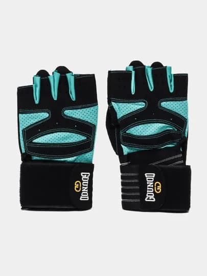 Спортивные перчатки для фитнеса Gounod — FABRIC-FITGLOW-БИРЮЗ-XL