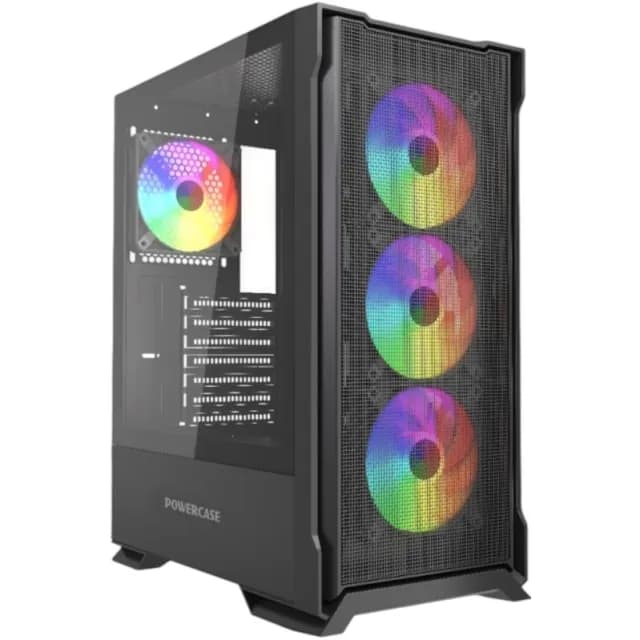 PowerCase Mistral AZ4B ARGB CMAZB-A4 kompyuter korpusi Black