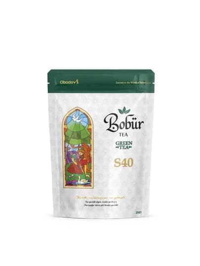 Bobur Tea S40 – Зелёный чай, 200 г — BOBURTE-ЧАЙS40