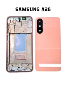 Корпус Samsung A26 комплект – задняя крышка, рамка, лоток SIM, стекло камеры, кнопки — SMTKOPS-SAMSUNGA26KORPUS-МАНГО