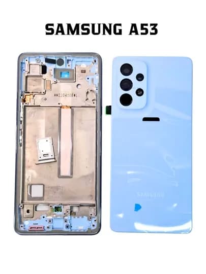 Samsung A53 корпус рамка и задняя крышка полный комплект оригинальное качество цвета — SMTKOPS-SAMSUNGA53KORPUS-ГОЛУБ