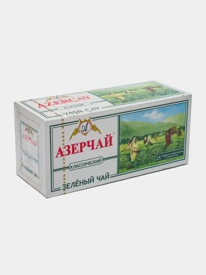 Зеленый классический чай АЗЕРЧАЙ, 25 шт, 50 г — AZERCAY-012