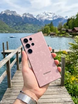 Защитная бронепленка для задней панели GALAXY S25, коллекция «Антрацит» — БРНПЛНК-АНТРЦТSSMSNGS25-РОЗОВ-s25fe