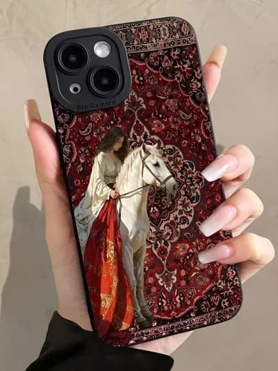 Чехол для iPhone 11, 12, 13, 14, 15, 16, 17 Pro, Max, Plus — MAXLAND-CHEHOLOTLI-ЧЕРН-14PROMA