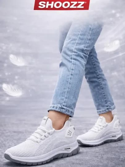 Женские кроссовки, в сеточку — SHOOZZ-JENSETKA-БЕЛЫЙ-36