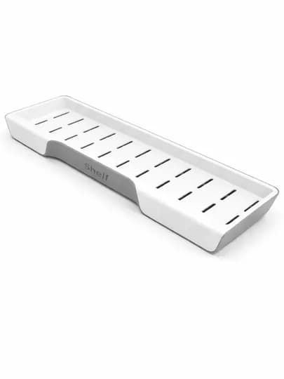 Пластиковая полка для ванной (с дренажом) — HOUSHOL-SHELF-БЕЛЫЙ