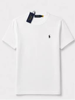Классическая мужская футболка-поло Polo Ralph Lauren (100% премиум хлопок) — WEARLY-RLPOLO-СЕРЕБРН-XXXL
