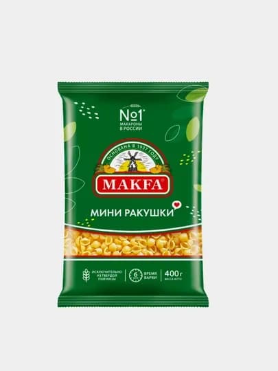 Макароны Makfa мини Ракушки 400 гр — KONTI-P1B3057