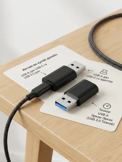 USB-C HUB, многофункциональный адаптер с портами USB 3.0, USB-C, HDMI, SD и MicroSD — ALCHINA-OTG2-ЧЕРН