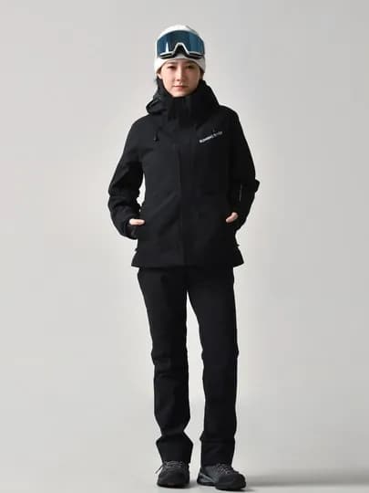 Куртка Running River A5040 женская, мембрана 20000 мм, зимняя горнолыжная — SLABFML-357-ЧЕРН-S
