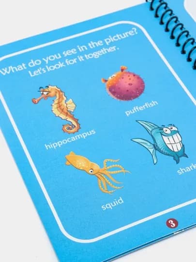 Magic Water Book многоразовая детская книжка для рисования водой — ILHOMM-MAGIC-АМЕТИС