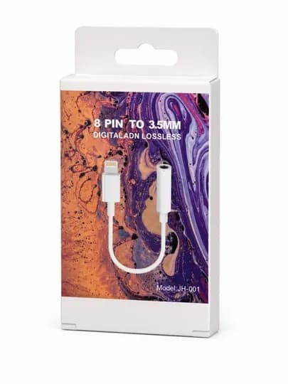 Аудиоадаптер iPhone Lightning 8 Pin – 3.5 мм для Наушников с Чистым Hi-Fi Звуком — ELITE44-LIGHTINGPEREXOD