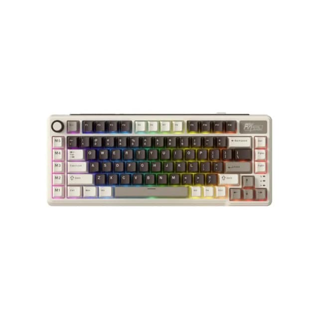 ROYAL KLUDGE L75 Mocha Grey, Cream Switch, RGB LED, Hot-Swap