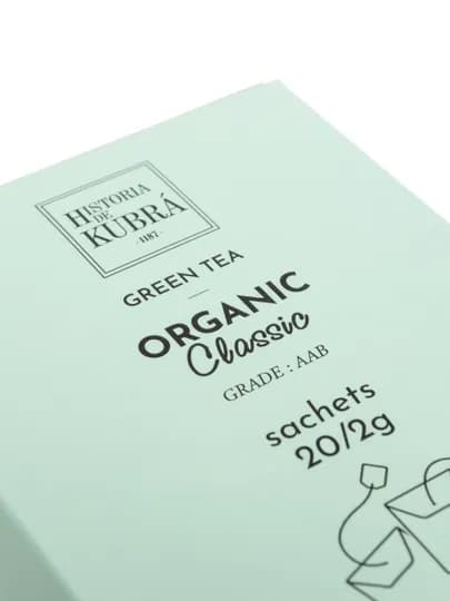 Зеленый чай "ORGANIC CLASSIC" 20 пакетиков, 40 гр — KUBRA-ORGPAKE