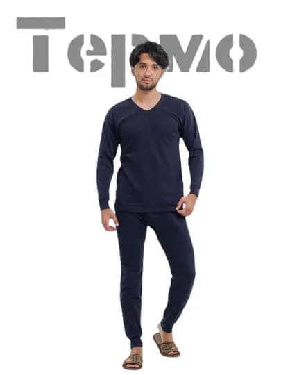 Комплект термобелья, для мужчин из 100% хлопка — SDWEAR-BELYO001-ЧЕРНСТЕ-XXL