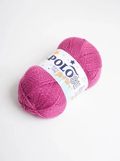 Пряжа- Polosu Brillo 97% акрил, 3% проволока, 100 г, 300 м — PRYAJA1-BRILLO-ВИШН
