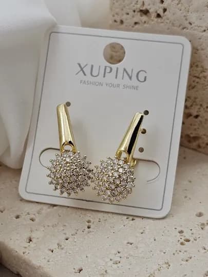Серьги для девочек и женщин, Xuping — 1001PRT-XUPINGO-ЗОЛОТ