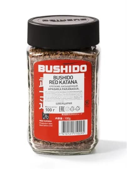 Растворимый кофе Bushido Red Katana, 100 гр — LUCKYCO-RDKT100