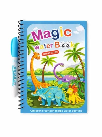 Magic Water Book многоразовая детская книжка для рисования водой — ILHOMM-MAGIC-ФИОЛЕТ