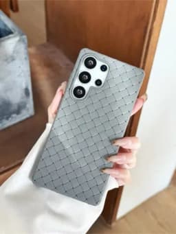 Чехол для Samsung Galaxy S21, S22, S23 Ultra, S24 Ultra, S25 Ultra, S26 Ultra силикон — TEXVIBE-SAM3-СЕРЫЙ-Sams23u