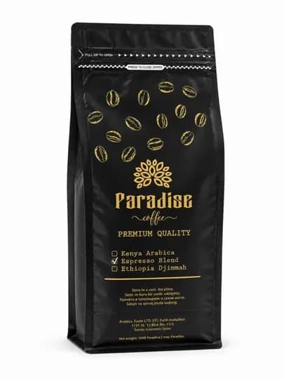 Кофе в зернах Paradise Coffee Intenso Espresso Blend, 80% арабика, 20% робуста, средний — ROYALCN-ЭСПРЕССО