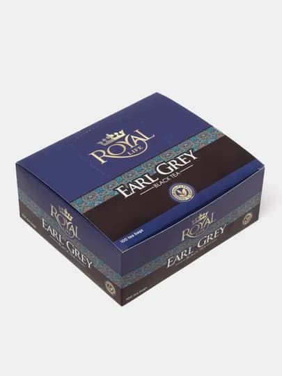 Чай черный Royal Life Earl Grey, 100 пакетиков, 150 г — ROYALT-P0D6BB2