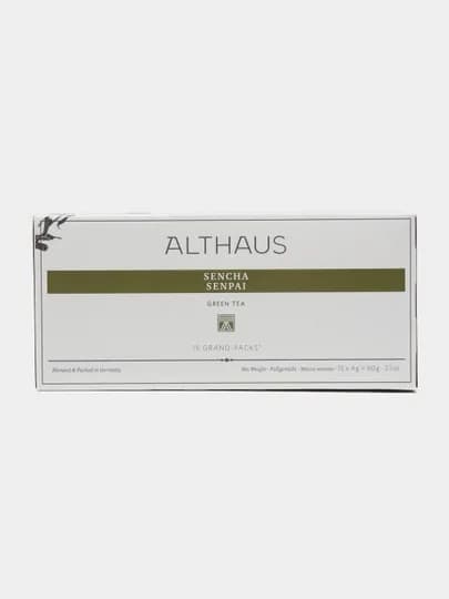 Чай в пакетах Althaus Grand Packs Sencha Senpai, 15 * 4 г — LAVAZZA-P07C831