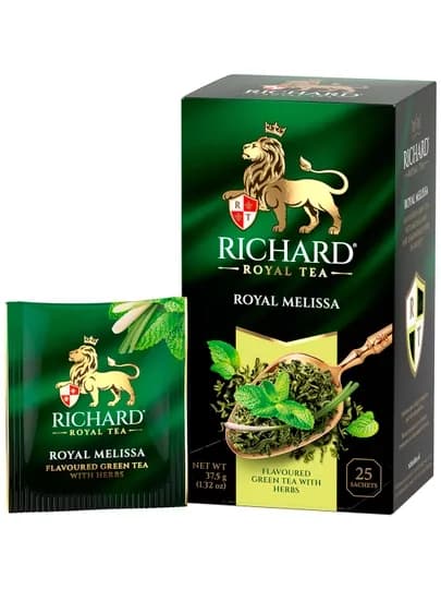 Чай Richard "Royal Melissa", зеленый, 25 сашетx1,5 г — DANIHA-DFCVM23