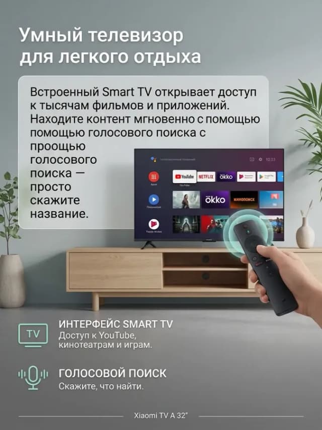 Телевизор 32 дюйма TV A 2026
