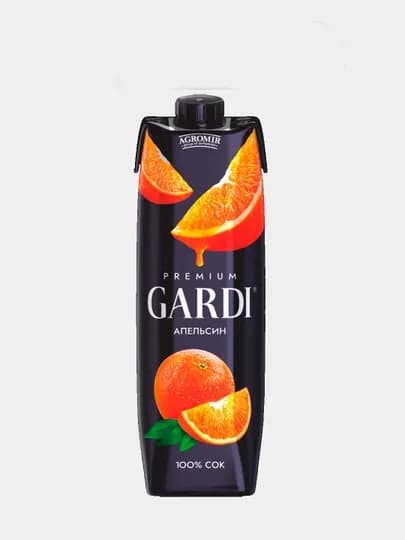 Сок апельсиновый восстановленный GARDI 1 л , Tetra Aseptic — HASAN3-GARDIAPEL