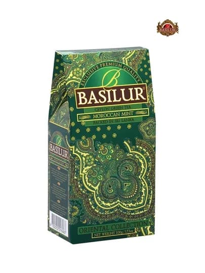Зеленый час Basilur Moroccan Mint, 100 г — BASILUR-MOROCAN