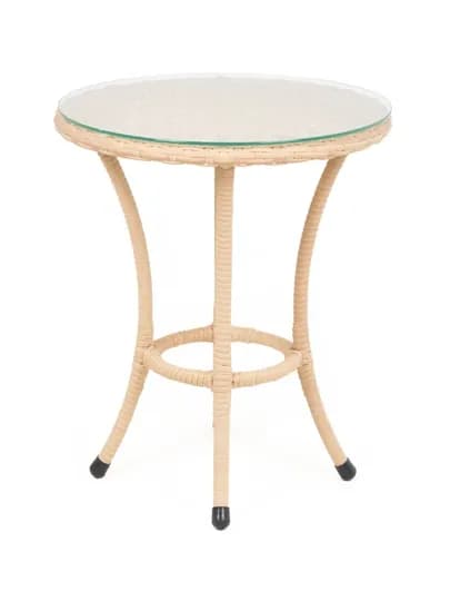 Комплект садовой мебели AIKO Deco, 1 стол и 2 кресла, эко ротанг, для дома и улицы — AIKORTN-DECOKOM-СВЕТБЕЖ