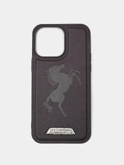 Чехол Santa Barbara Polo & Racquet, для смартфонов iPhone X,11,12,13,14,15,16 Pro, Pro Max — BEKSMAR-SANBAR-ТЕМНБОР-XSMAX